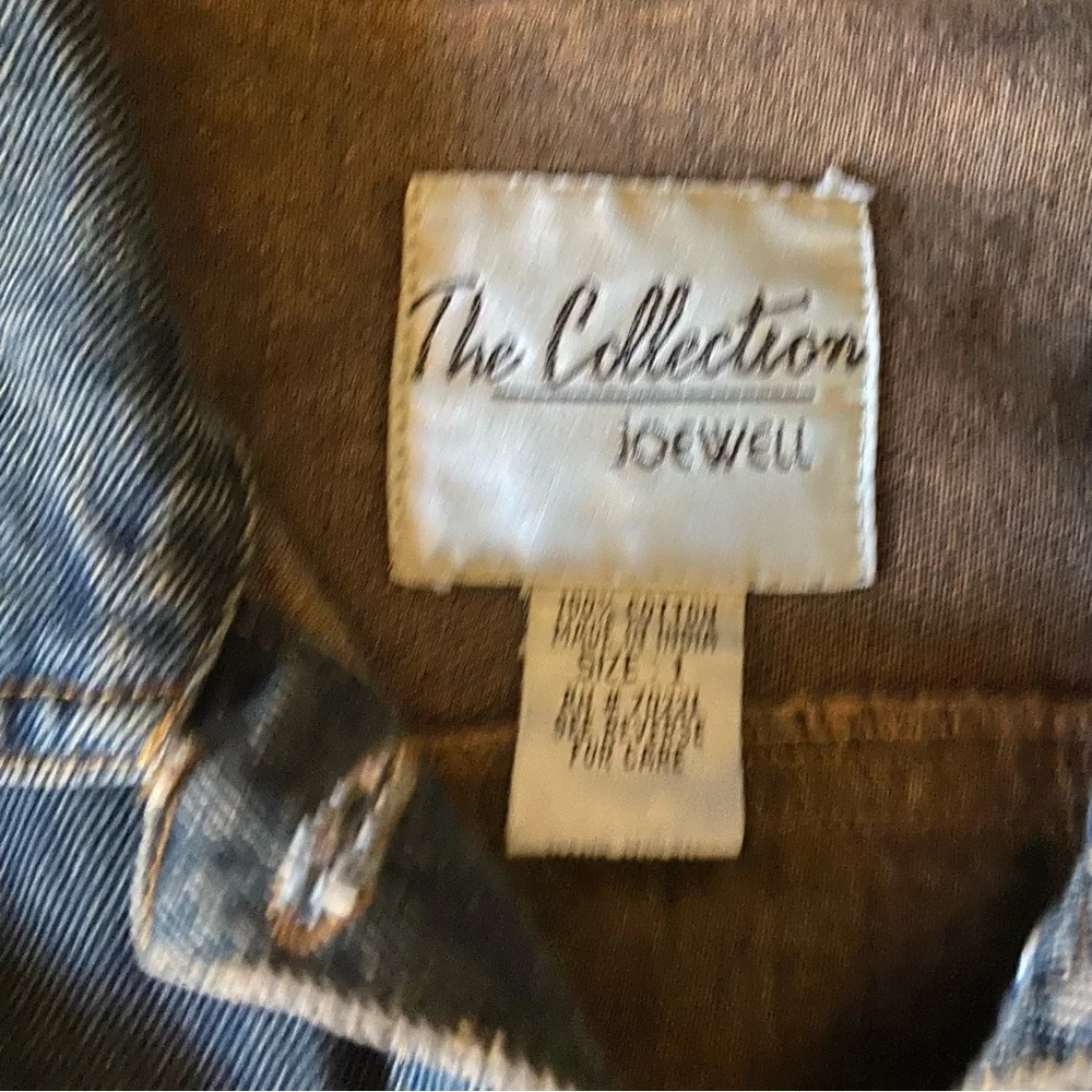 Joe Well The Collection Denim Jean Jacket Medium Wash 100% Cotton Size Small